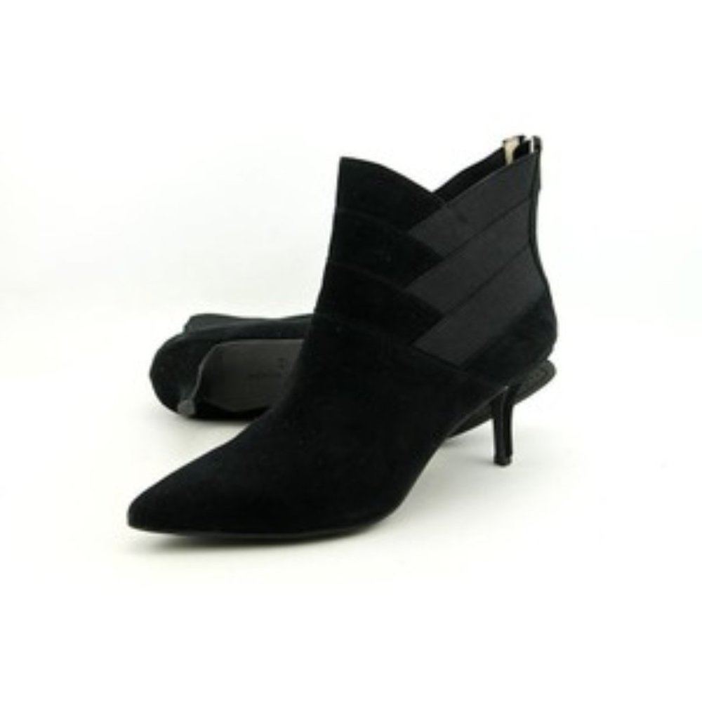 Adrienne Vittadini  Blk "Sori" Kidsuede Boots 7.5